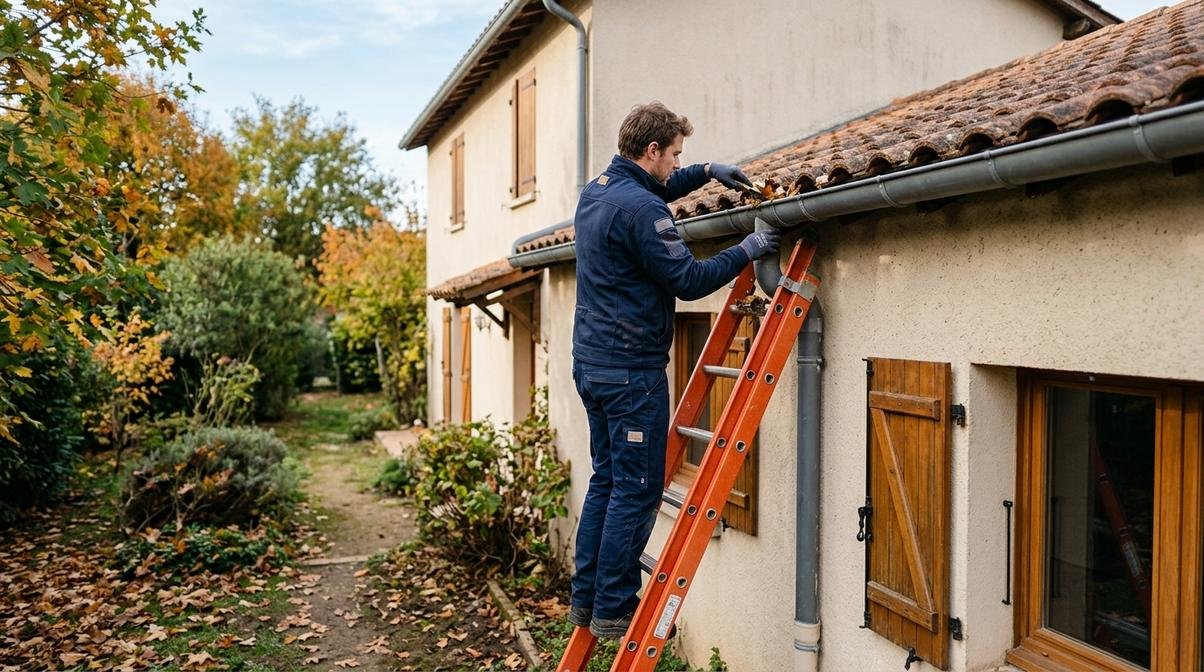 Gouttière bouchée : risques et solutions